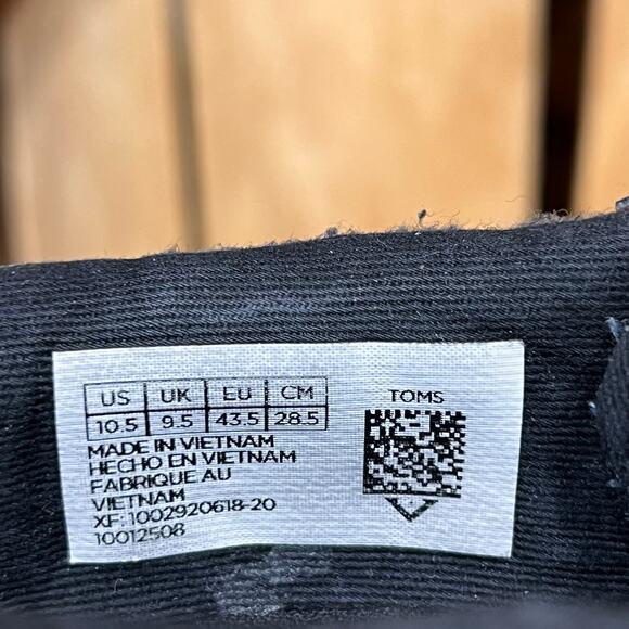 Toms Hawthorne Gray Leather Black Waterproof Lace-Up Moc Chukka Boots Mens 10.5
